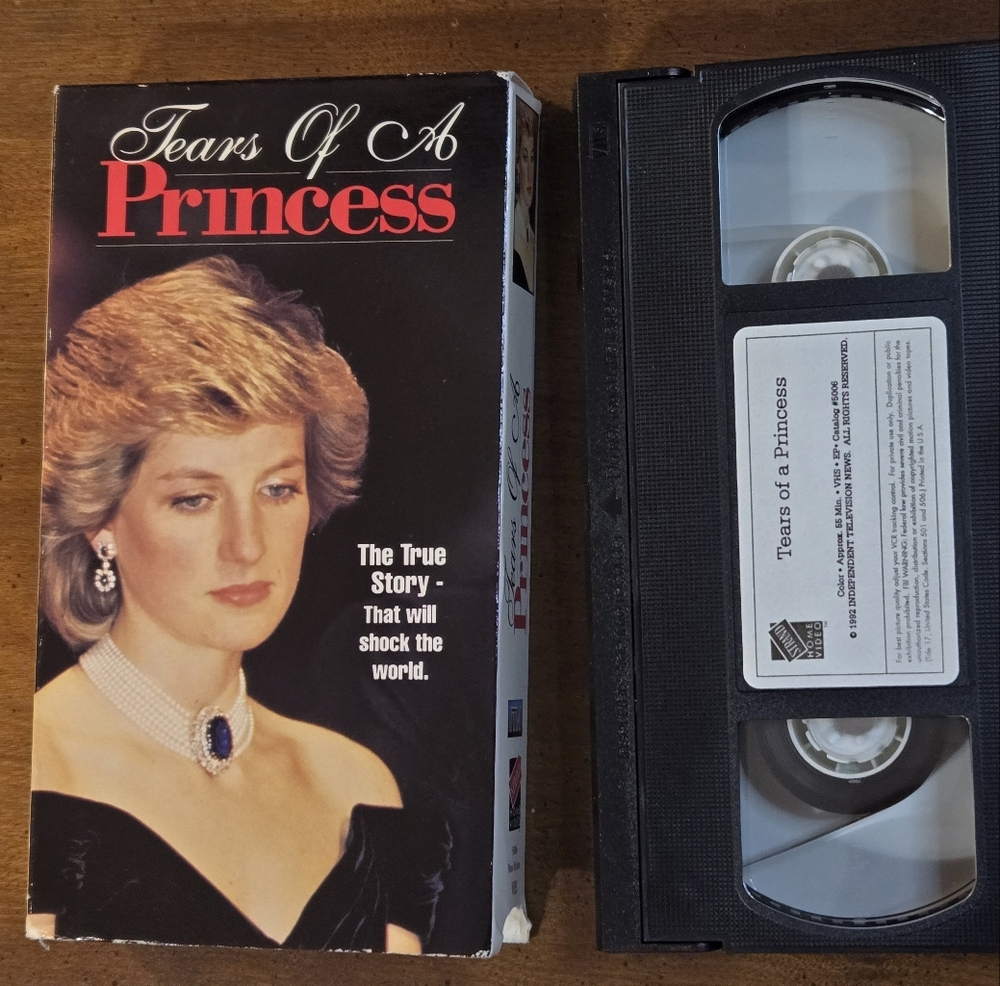 1992 Tears of a Princess Princess Diana VHS Tape Trand Home Video Di